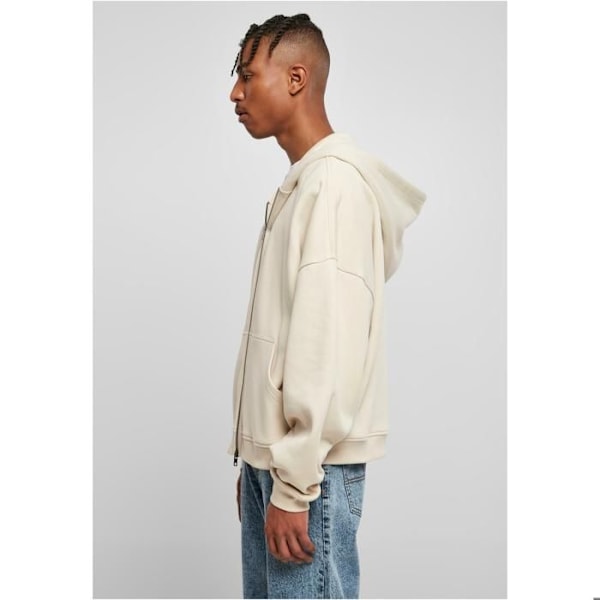 Huppari - Urban Classics - 90-luvun - Beige - Pitkät hihat - Kengurupockets äggskal M