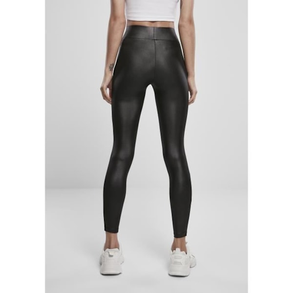 Naisten legginsit - Urban Classics - Keinonahka - Musta - Kuntoilu - Juoksu sort XS