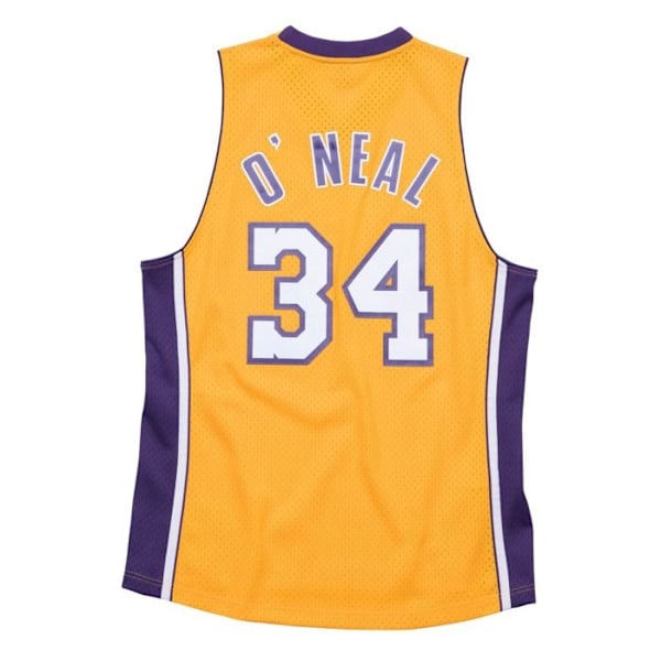 Maillot NBA - Mitchell & Ness - Shaquille O'Neal - Los Angeles Lakers - Gul - Storlek M/L Svart M
