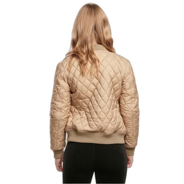 Urban Classics GT argyle nylon dunjacka för kvinnor - beige - 2XL Beige XXL