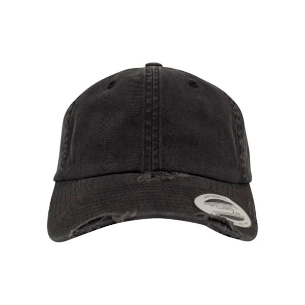Snapback-lippis - Flexfit - Matala profiili tuhoutunut - 100% puuvilla - Väri Valkoinen - Rentoutunut tyyli Vit 0