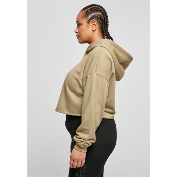 Hættetrøje - Urban Classics - Oversize - Khaki farve - Lange ærmer - Dame store størrelser kaki XXXXXL