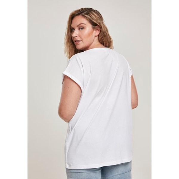 T-shirt för kvinnor i stora storlekar Urban Classic ekologisk förlängd Vit XXXXXL