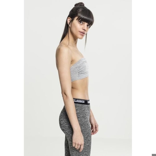 Bandeau top dame - Urban Classic - Sort - Fuchsia - Uden stropper - Rynket på siden rosafuchsia M