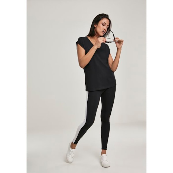 T-shirt kvinde - Urban Classic - V-udskæring - Korte ærmer - Loose fit - Sort svart M