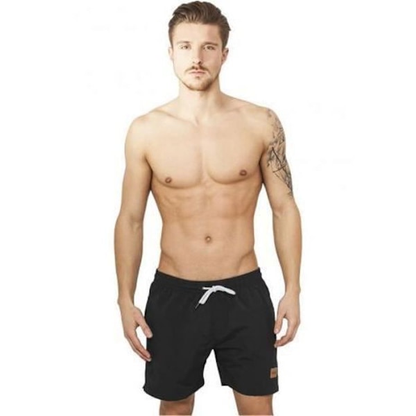 Kort Badebukser - Urban Classics - Block Swim - Sort - Vandtæt - Åndbar Svart XXXXXL