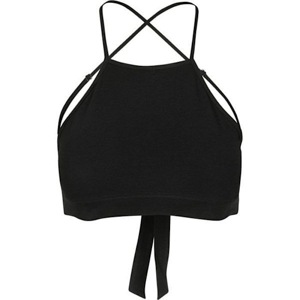 Naisten cropped toppi - Urban Classic - Kolmio - Musta - Tiukka - Hihaton sort S
