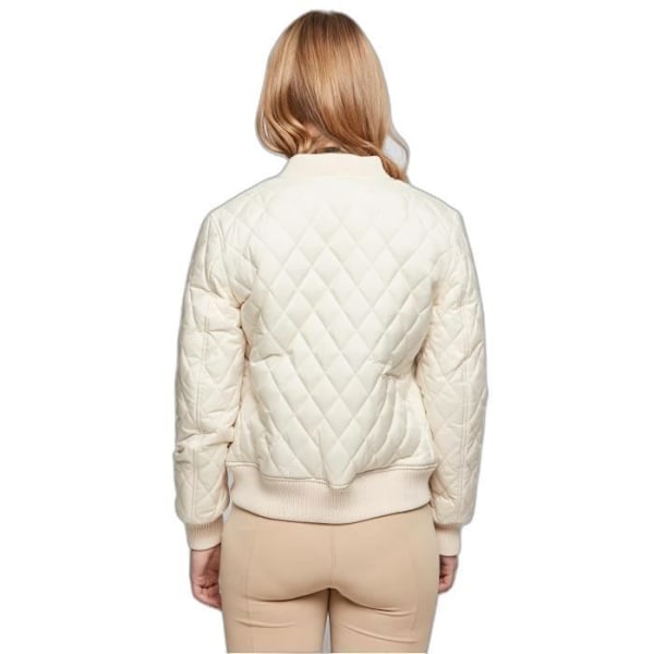 Urban Classics dunjacka i argyle nylon för kvinnor - vit - XS Vit XS