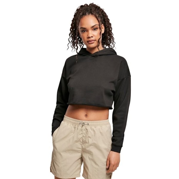 HætteSweater - Urban Classics - Oversize - Sort - Lange ærmer - Plus size kvinder svart XXXXXL