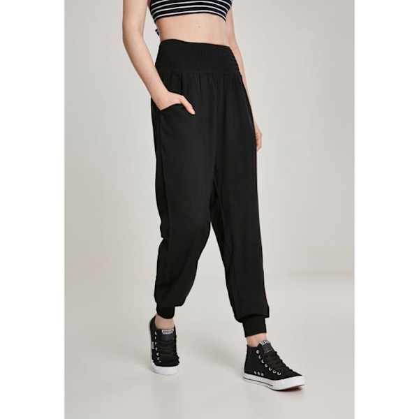 Byxor - Urban Classic - Sarong - Hög midja - LOOSE FIT - Svart/vit svart vit XS