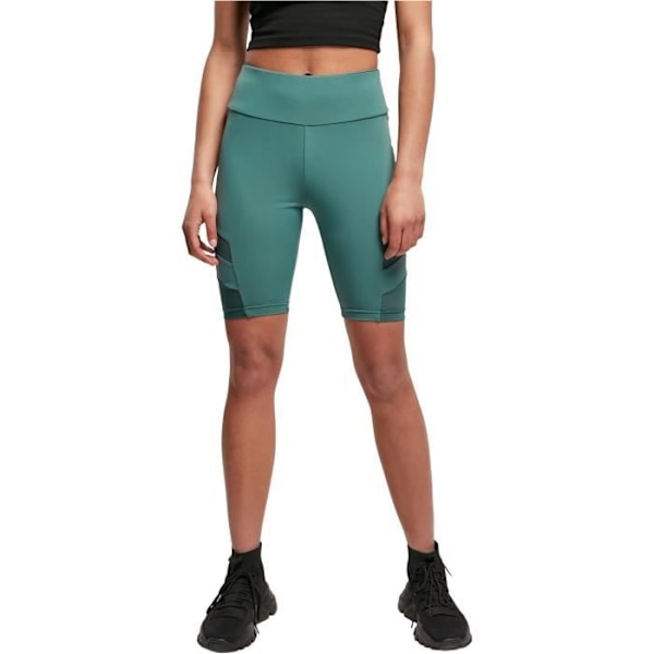 Sporty cykelshorts til kvinder - Urban Classics - Tech Mesh - Høj talje - Grøn Grön XXXXXL