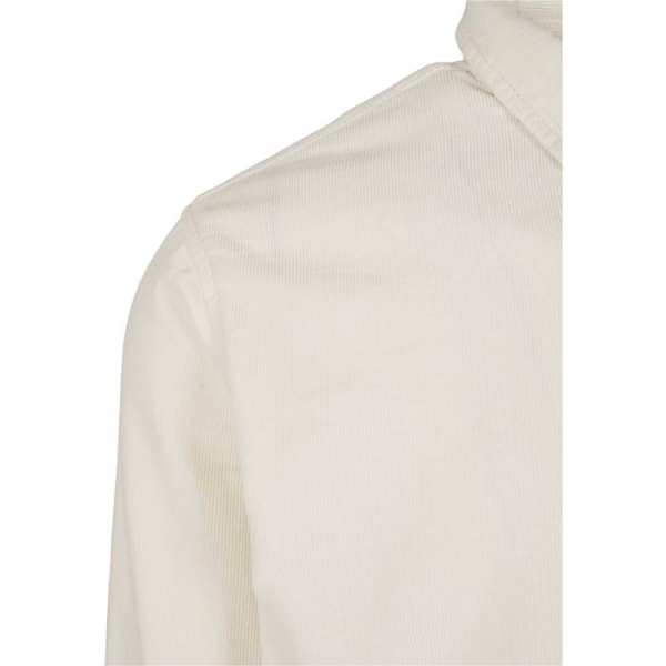 Skjorta stora storlekar - Urban Classics - Cord - 100% bomull - Kent-krage - Bröstficka Vit XXXXXL