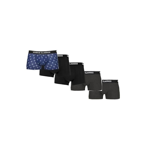 5-pack boxers - Urban Classics - Flerfärgad - Bomull - Unisex - Bekväm Flerfärgad M