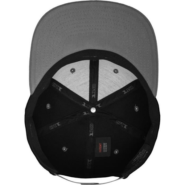 Flexfit 110 Fitted Snapback Lippis - musta / harmaa