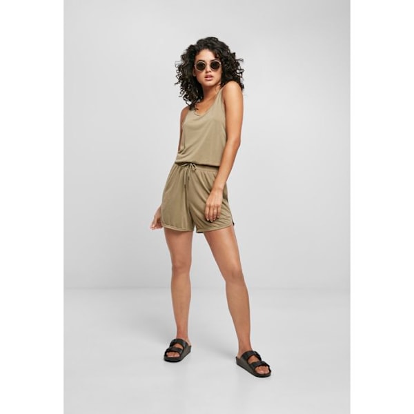 Kombination uden ærmer - Urban Classics - Unik model - Dybt udskæring - Foran lommer - Modal stof grön khaki XS
