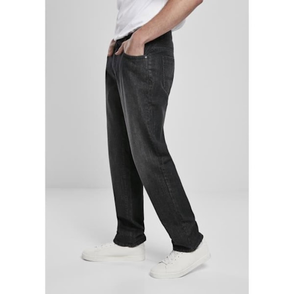 Jeansbukser - Urban Classics - Løs pasform - Sort - Store størrelser - Mænd Svart 40