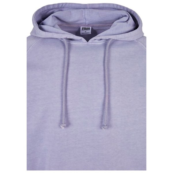 Urban Classics overdyed sweatshirts med hætte lavendelfärgad XL