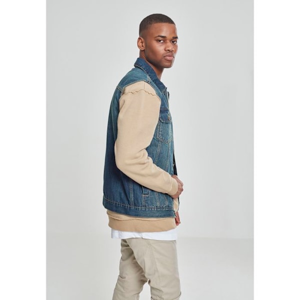 Jeansjacka - URBAN CLASSICS - Ärmväst - Ljusblå - Unisex - 100% bomull ljusblå S