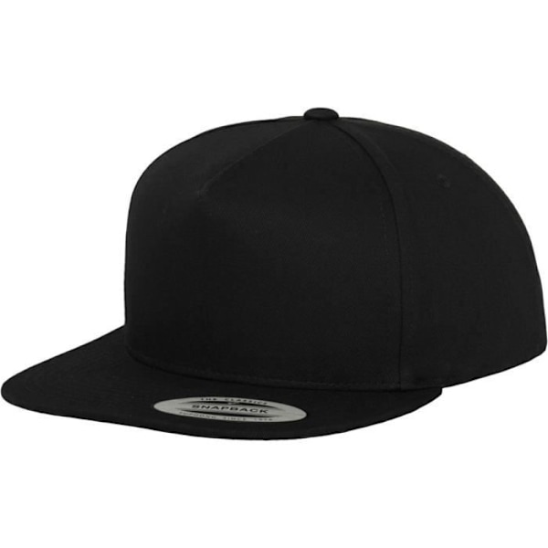 Flexfit Klassinen 5-Paneeli Snapback Lippalakki - musta / musta