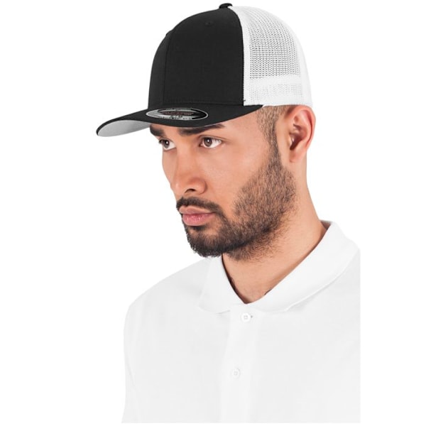 Casquette - Flexfit - 2-tone - Polyester mesh - Comfortfit design - 6 paneler Rød Hvid L/XL