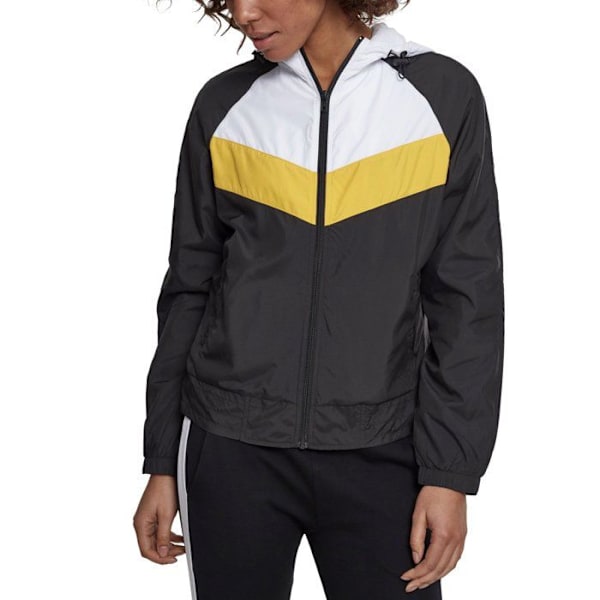 Urban Classics Damer - 3-Tone Vindjakke Coupe-vent Veste Svart / Vit / Gul S