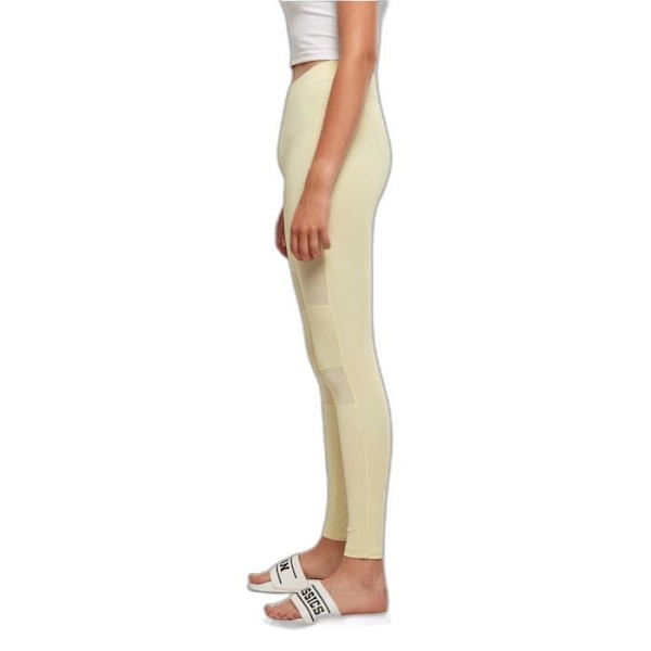 Urban Classics Tech Mesh GT Leggings för kvinnor - Gul - XXL Gul XXL