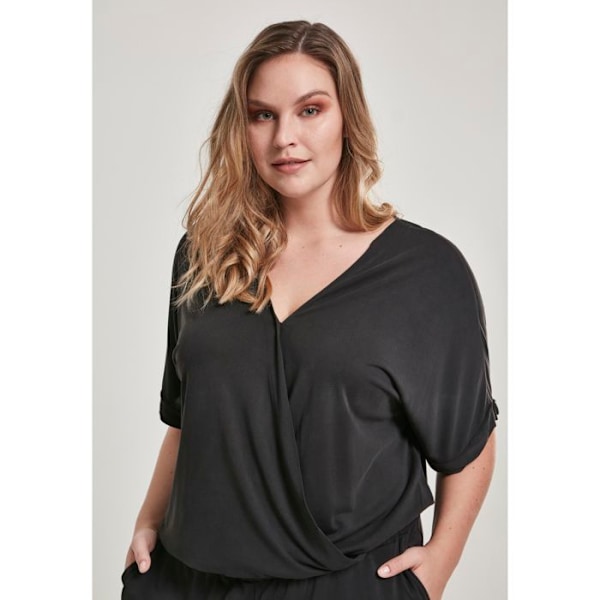 Sæt til kvinder i store størrelser - Urban Classic - Modal - Sort - Behagelig - 3/4 svart XXXXL