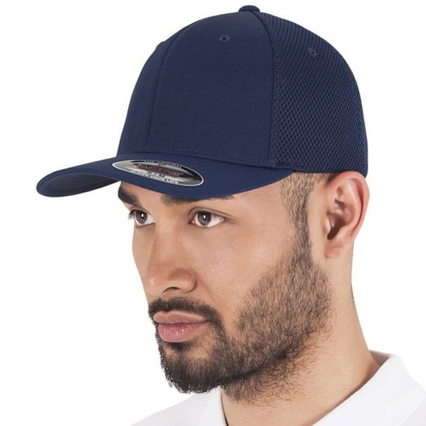 Baseball cap - Flexfit - Tactel Meh - Komfortabel - Unisex - Forår/Sommer marinblå S / M