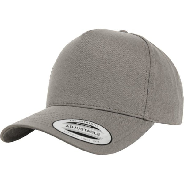 Keps - Flexfit - 5-panel - Grå - 100% bomull - Unisex - Vår/Sommar grå Unik storlek