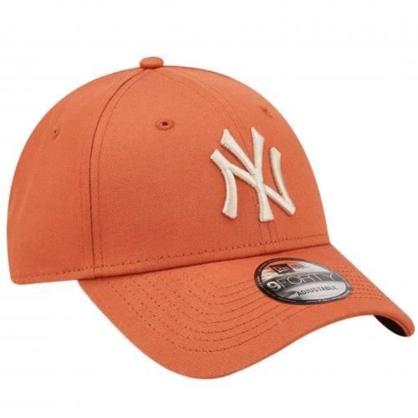Herrkeps - NEW ERA - Rostanpelsin - Yankees logotyp - Böjt visir Rost orange, beige