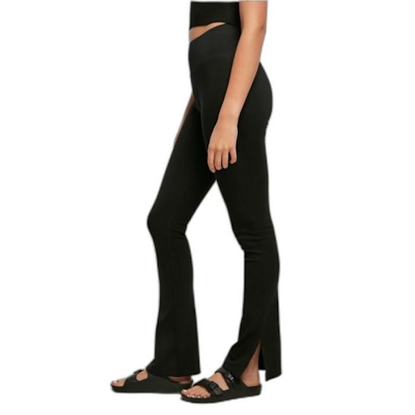 Højtaljede splitleggings til kvinder Urban Classics GT - sort - 5XL sort XXXXXL