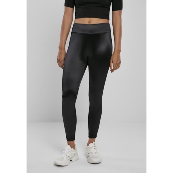 Leggings Dam - Urban Classics - Glänsande Högmidja - Svart - Andningsbar - Inte Vattentålig - jag