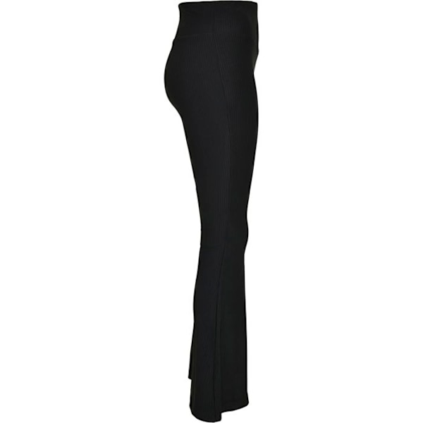 Leggings - Urban Classics - Boot Rib - Korkea vyötärö - Laajeneva - Suuret koot svart XXXXXL