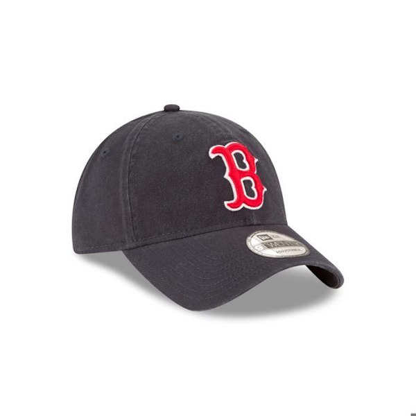 Basebollkeps - New Era - 9TWENTY - Boston Red Sox - 100% Bomull - Unisex - Justerbar blå/röd Unik storlek