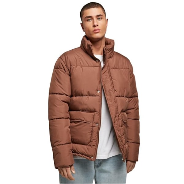 Kort dunjakke - Urban Classics - GT - Brun - Polyester - Mand kastanj XXXXXL