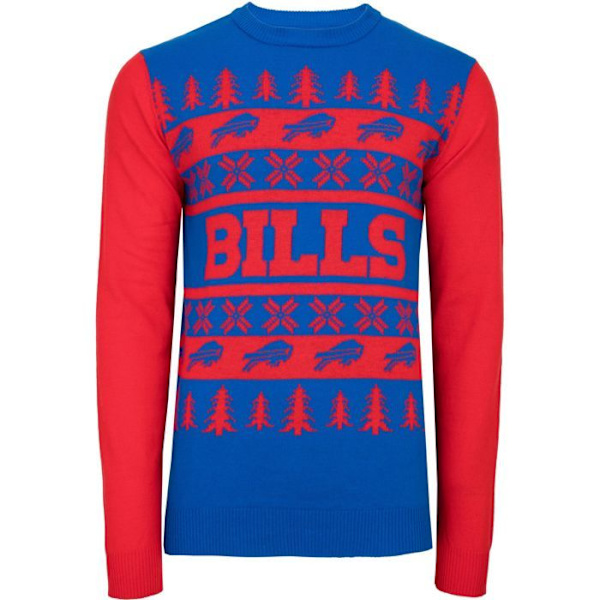 NFL Lags Ugly Sweater XMAS Tröja i stickat Buffalo Bills jag
