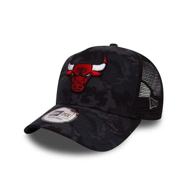 Casquette - New Era - Chicago Bulls - Justerbar - Stiv skygge - Sorte netpaneler Svart, Röd, Vit