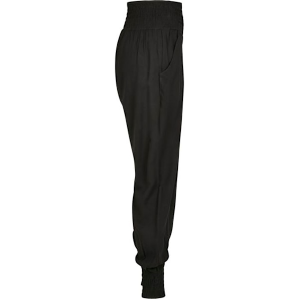 Bukser - Urban Classic - Sarong - Høj talje - Loose fit - 100% Viskose svart/benvit jag
