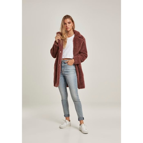 Parka dam - Urban Classic - Oversized - Sherpa - Ribbatry - Multisport mörkrosa XL