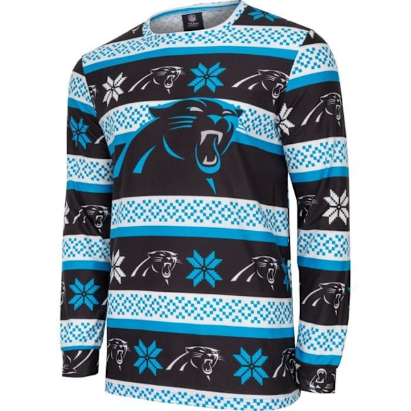 NFL-hold Vinter JULE Pyjamas Sæt skjorte og bukser Carolina Panthers jag