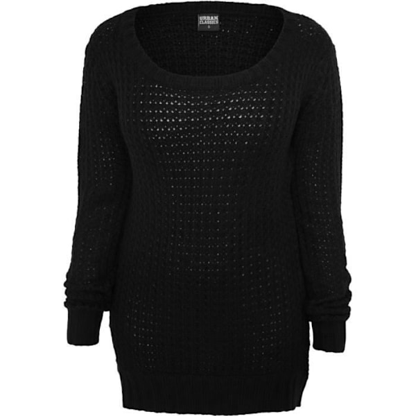 Sweater - Urban Classics - LANG VIDSCHEDE - Noir - Rund hals - Lange ærmer - M