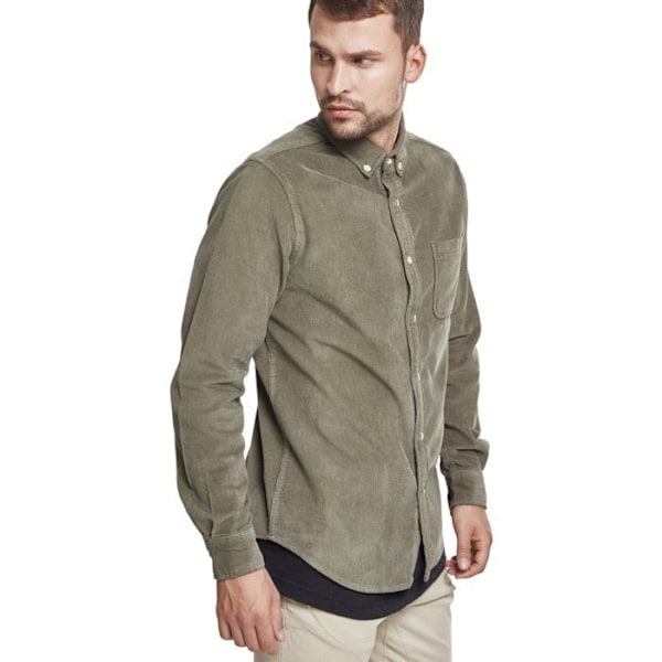 Urban Classics - Corduroy Paita Oliv XXL