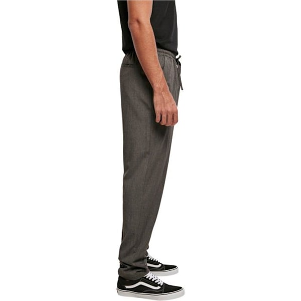 Urban Classics - Avsmalnande joggingbyxor Träkol S