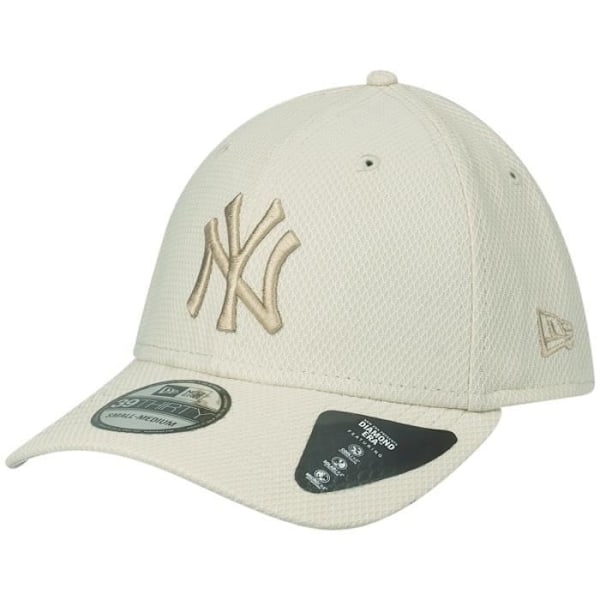 Uusi Aika 39Thirty Stretch-Fit Lippalakki - DIAMOND New York Yankees Beige L/XL