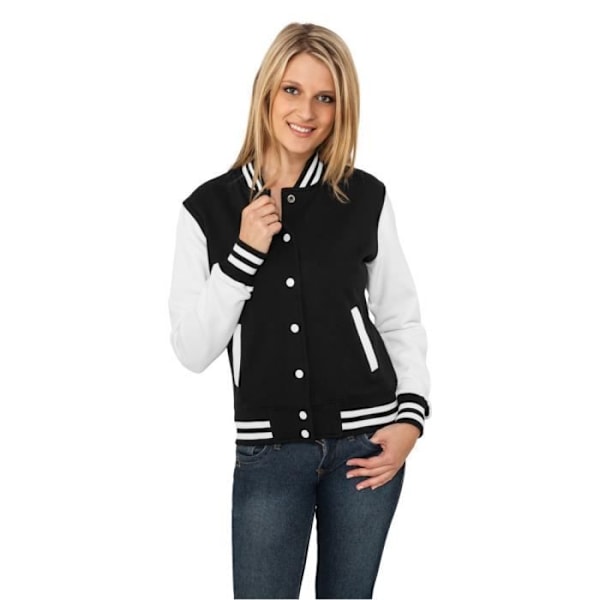 Urban Classics Woman - College Sweatjacket svart bl - XL