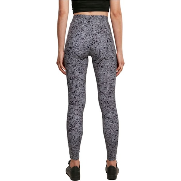 Urban Classics Tech Mesh AOP naisten printtipöksyt svart XXXXXL