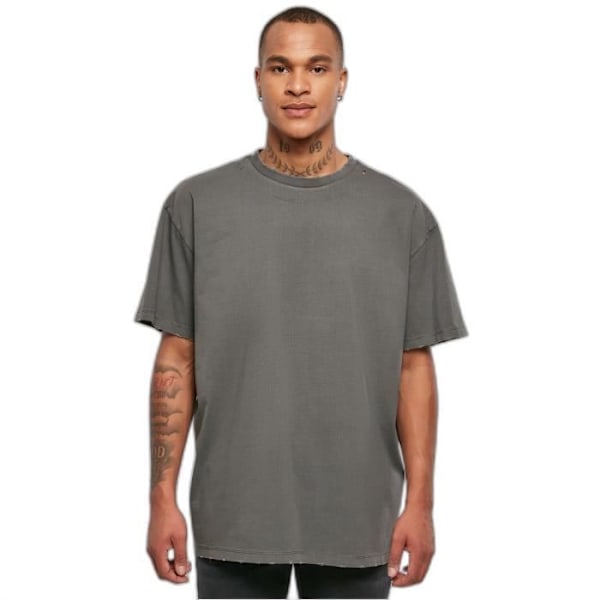 T-shirt Urban Classics Oversized Distressed - sort - M Svart jag