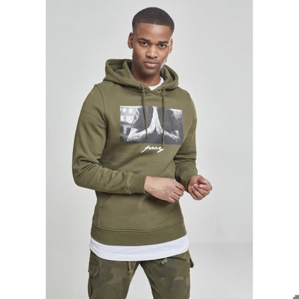 Hoodie - Mister Tee - pray GT - Hvid - Unisex - Lange ærmer hvid XXXL