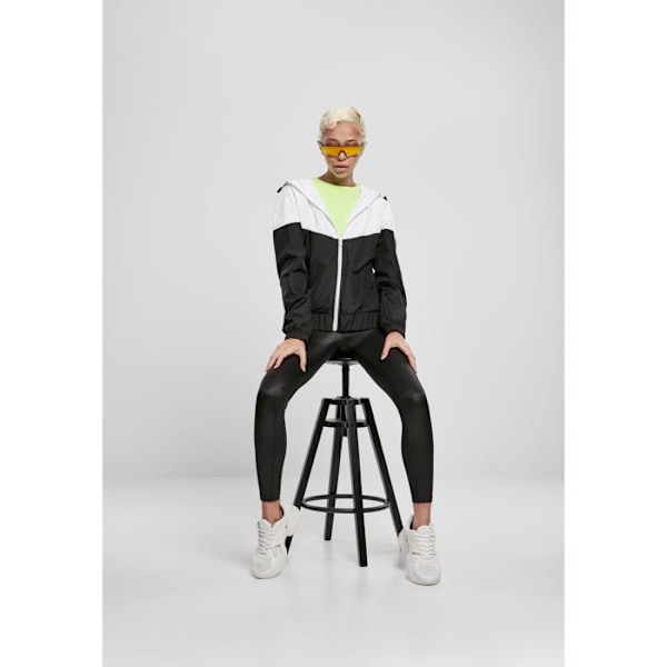 Damjacka - Urban Classics - Arrow - Vindjacka - Svart - Fickor med dragkedja vit svart XL
