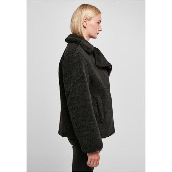 Urban Classics GT sherpa bikerjacka för kvinnor - svart - 4XL - Andas - Långa ärmar Svart XXL